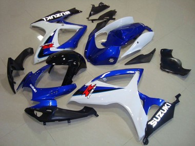 2006-2007 Suzuki GSXR 750 Motorcycle Fairings - White Blue Glossy Black Red Canada Websites