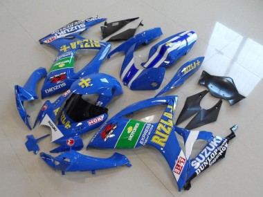 2006-2007 Suzuki GSXR 750 Motorcycle Fairings - Blue White Green Black Gold Rizla Canada Websites
