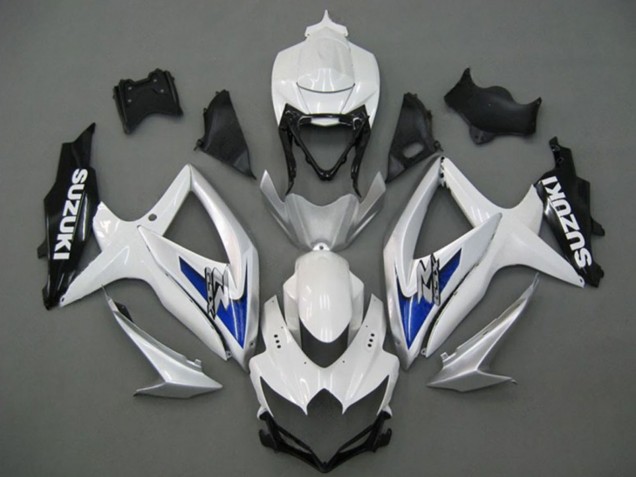 2008-2010 Suzuki GSXR 750 Motorcycle Fairings - White Silver Blue Black Canada Websites