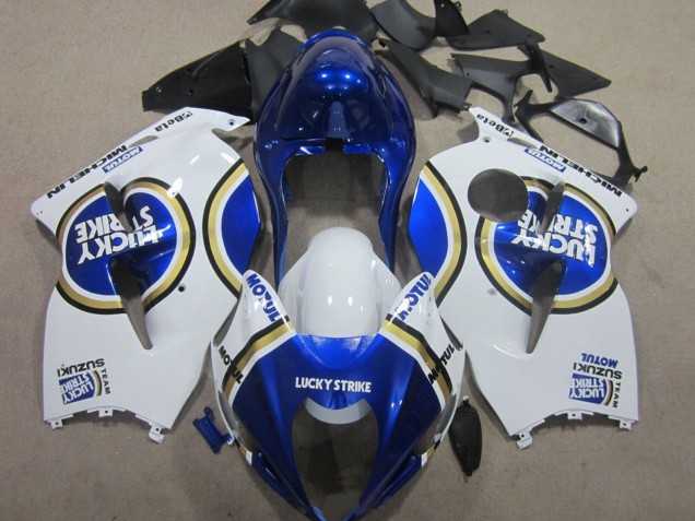 1996-2007 Suzuki GSXR 1300 Hayabusa Motorcycle Fairings - White Blue Motul Lucky Strike Canada Websites