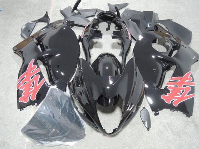 1996-2007 Suzuki GSXR 1300 Hayabusa Motorcycle Fairings - Glossy Black Red Decal Canada Websites