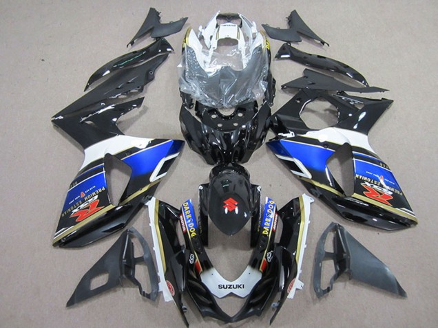 2009-2016 Suzuki GSXR 1000 Motorcycle Fairings - White Blue Black Dark Dog Canada Websites