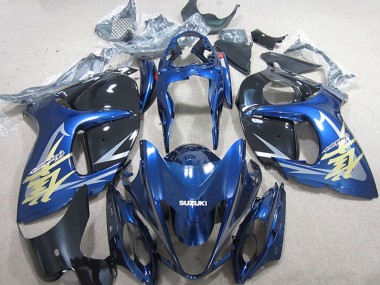 2008-2020 Suzuki GSXR 1300 Hayabusa Motorcycle Fairings - Blue White Gold Decal Canada Websites