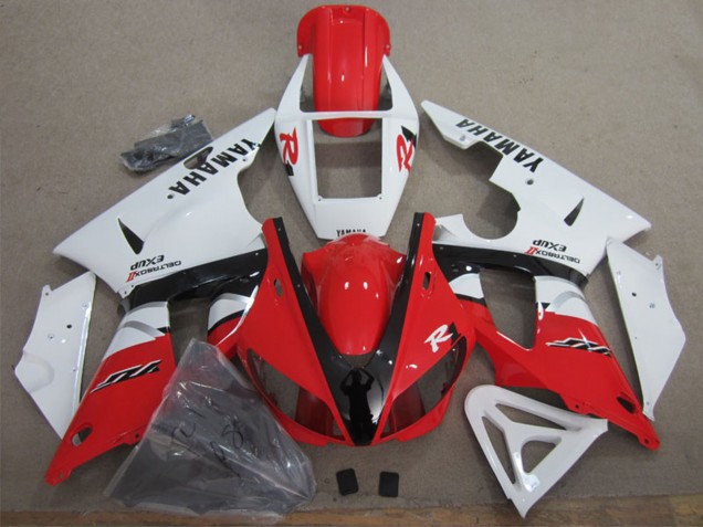 1998-1999 Yamaha YZF R1 Motorcycle Fairing - White Red Black Canada Websites
