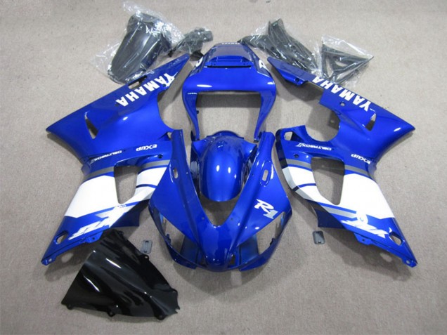 1998-1999 Yamaha YZF R1 Motorcycle Fairings - Blue White with Decal Canada Websites