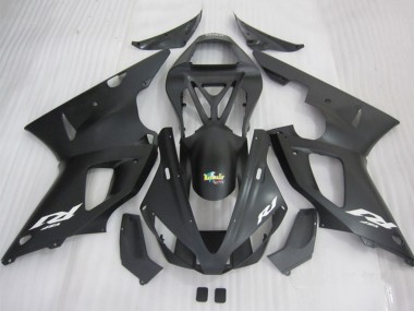 2000-2001 Yamaha YZF R1 Motorcycle Fairings - Matte Black White Decal Canada Websites