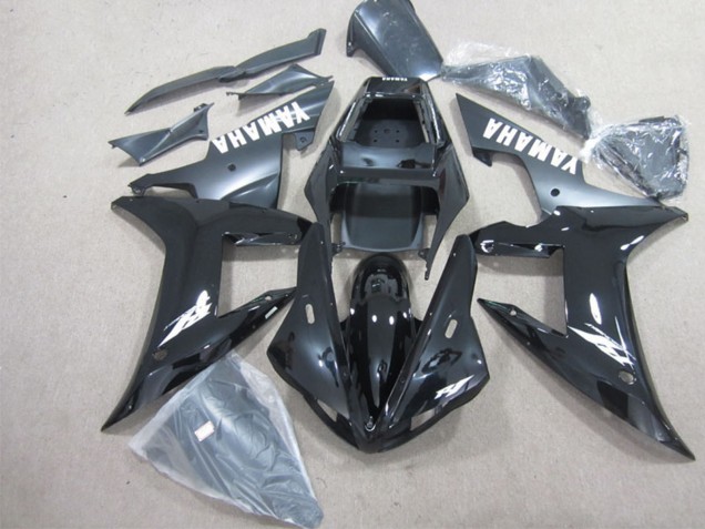 2002-2003 Yamaha YZF R1 Motorcycle Fairings - Glossy Black Matte Black White Canada Websites