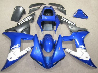 2002-2003 Yamaha YZF R1 Motorcycle Fairings - Blue White Matte Black Canada Websites