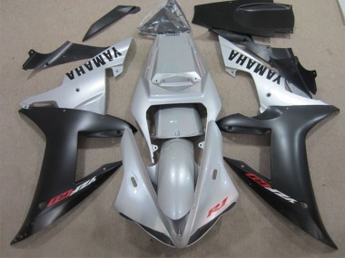 2002-2003 Yamaha YZF R1 Motorcycle Fairing - Silver Matte Black Canada Websites