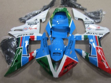 2002-2003 Yamaha YZF R1 Motorcycle Fairings - White Blue Green Red Black Motul Canada Websites