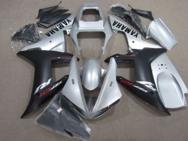 2004-2006 Yamaha YZF R1 Motorcycle Fairings - Silver Matte Black Canada Websites