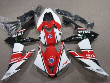 2004-2006 Yamaha YZF R1 Motorcycle Fairings - White Red Black Green Motul Monster Canada Websites