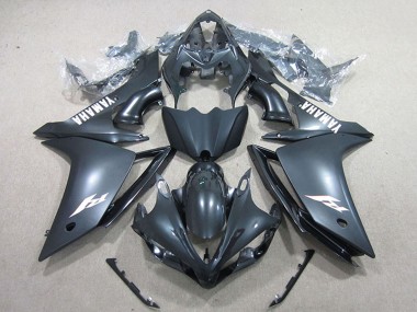 2007-2008 Yamaha YZF R1 Motorcycle Fairings - Matte Black White Decal Canada Websites