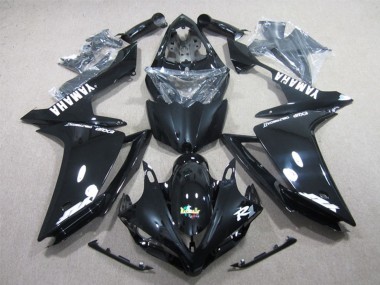 2007-2008 Yamaha YZF R1 Motorcycle Fairings - Glossy Black White Decal Canada Websites