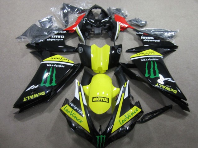 2007-2008 Yamaha YZF R1 Motorcycle Fairings - Red Yellow Black Green Monster Motul Leovince Canada Websites