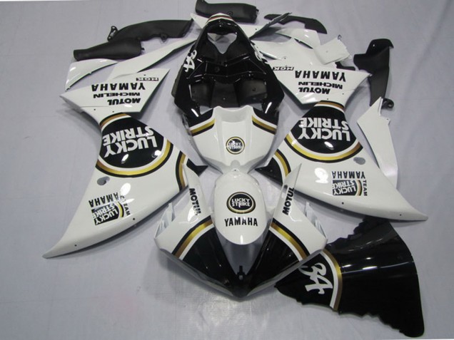2009-2011 Yamaha YZF R1 Motorcycle Fairings - White Black Lucky Strike Canada Websites