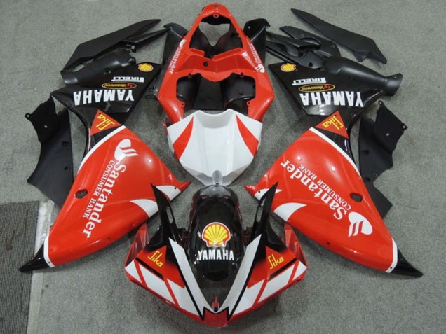 2009-2011 Yamaha YZF R1 Motorcycle Fairings - Red White Black Santander Red Canada Websites