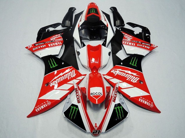 2012-2014 Yamaha YZF R1 Motorcycle Fairings - White Grey Glossy Black Green Monster Milwaukee Maxxis Rocol Canada Websites