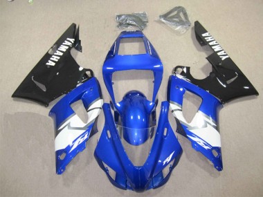 2012-2014 Yamaha YZF R1 Motorcycle Fairing Kits - Blue White Glossy Black Canada Websites