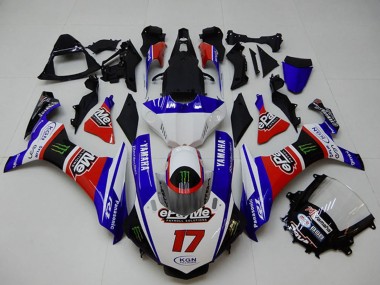 2015-2019 Yamaha YZF R1 Motorcycle Fairings - White Blue Red Black Green Monster Canada Websites