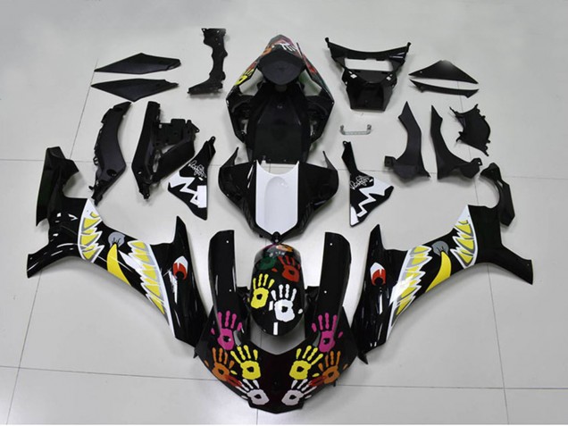 2015-2019 Yamaha YZF R1 Motorcycle Fairings - Black White Yellow Pink Shark Canada Websites