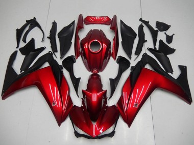 2015-2018 Yamaha YZF R3 Motorcycle Fairings - Red Matte Black Canada Websites