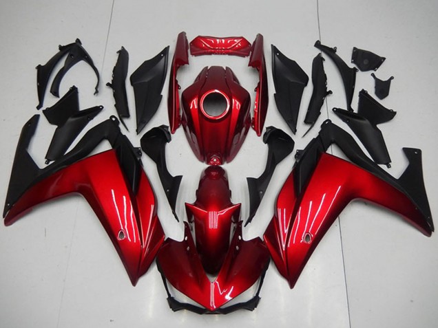 2015-2018 Yamaha YZF R3 Motorcycle Fairings - Red Matte Black Canada Websites