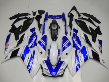 2015-2018 Yamaha YZF R3 Motorcycle Fairings - White Blue Black Yamalube ENEOS Canada Websites