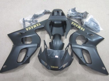 1998-2002 Yamaha YZF R6 Motorcycle Fairings - Matte Black Yellow Decal Canada Websites