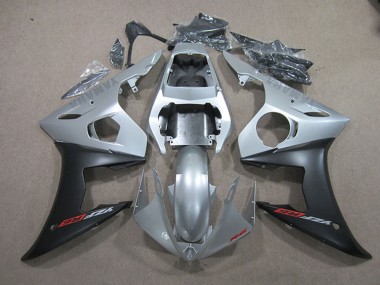 2003-2004 Yamaha YZF R6 Motorcycle Fairings - Silver Matte Black Canada Websites