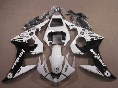 2003-2004 Yamaha YZF R6 Motorcycle Fairings - White Glossy Black Jordan Dunlop Canada Websites