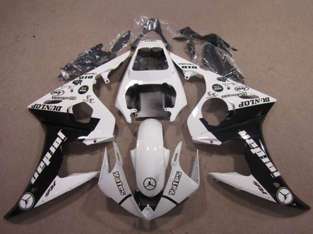 2003-2004 Yamaha YZF R6 Motorcycle Fairings - White Glossy Black Jordan Dunlop Canada Websites