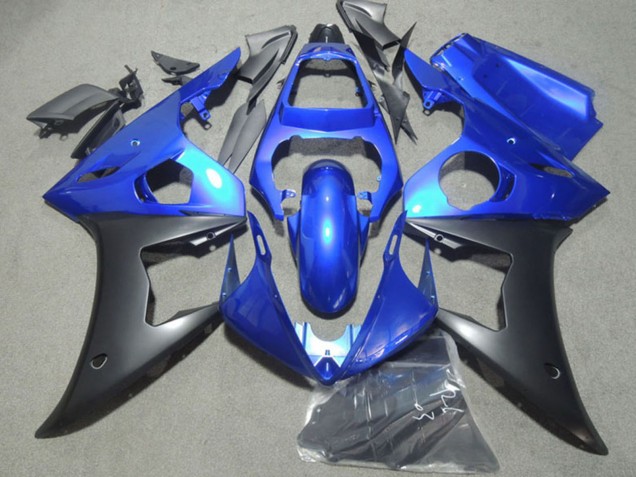 2003-2004 Yamaha YZF R6 Motorcycle Fairing - Blue Matte Black Canada Websites
