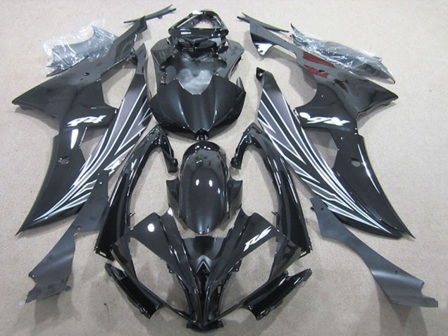 2006-2007 Yamaha YZF R6 Motorcycle Fairings - Glossy Black Matte Black White Canada Websites