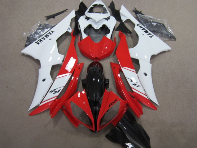 2008-2016 Yamaha YZF R6 Abs Fairings - White Red Glossy Black Canada Websites