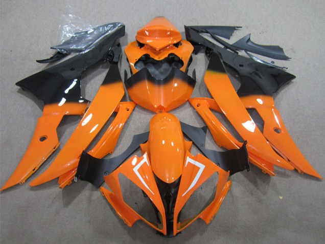 2008-2016 Yamaha YZF R6 Motorcycle Fairing - Orange Glossy Black Canada Websites