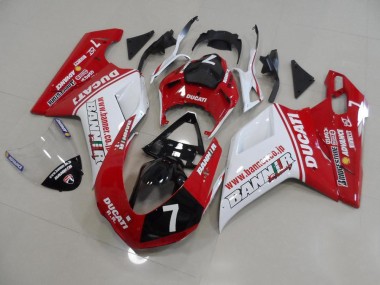 Banner 7 2007-2014 Ducati 848 1098 1198 Motorcycle Fairings