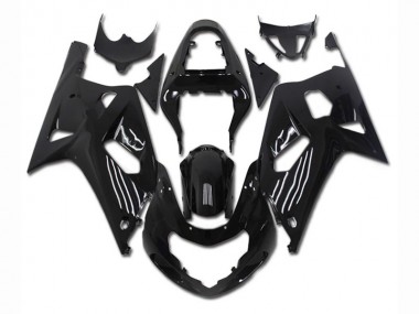 Black 2001-2003 GSXR 600/750 Full Motorcycle Fairing Kits