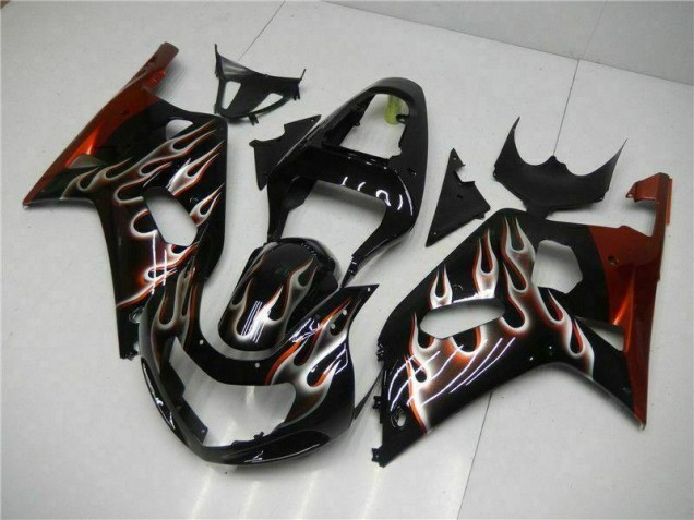 Black 2001-2003 GSXR 600/750 Motorcycle Fairing Kits & Plastic Black 2001-2003 GSXR 600/750 Motorcycle Fairing Kits & Plastic