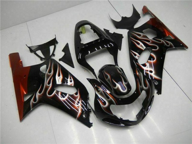 Black 2001-2003 GSXR 600/750 Motorcycle Fairing Kits & Plastic Black 2001-2003 GSXR 600/750 Motorcycle Fairing Kits & Plastic