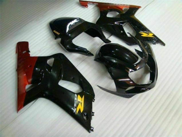 Black 2001-2003 GSXR 600/750 Motorcycle Fairing Black 2001-2003 GSXR 600/750 Motorcycle Fairing