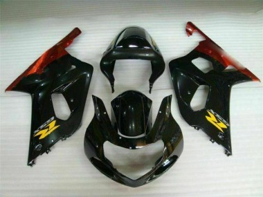 Black 2001-2003 GSXR 600/750 Motorcycle Fairing