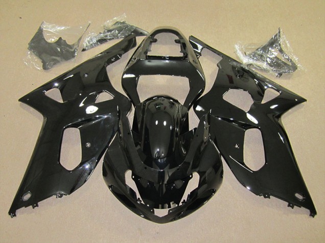 Black 2001-2003 GSXR 600 Motorcycle Fairings Black 2001-2003 GSXR 600 Motorcycle Fairings