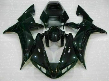 Black 2002-2003 YZF R1 Motorcycle Fairing Kits & Plastic