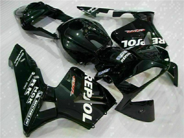 Black 2003-2004 CBR600RR Aftermarket Motorcycle Fairings