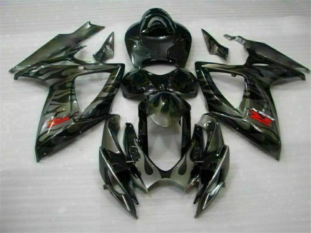 Black 2006-2007 GSXR 600/750 Motorcycle Fairing Kits & Plastic Black 2006-2007 GSXR 600/750 Motorcycle Fairing Kits & Plastic