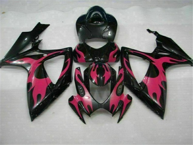 Black 2006-2007 GSXR 600/750 Motorcycle Fairings Black 2006-2007 GSXR 600/750 Motorcycle Fairings
