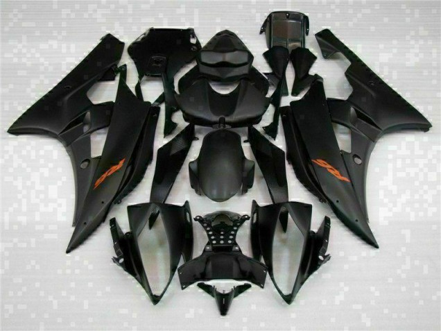 Black 2006-2007 YZF R6 Aftermarket Motorcycle Fairing Black 2006-2007 YZF R6 Aftermarket Motorcycle Fairing