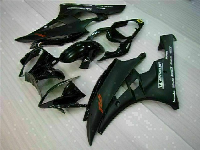 Black 2006-2007 YZF R6 Full Motorcycle Fairing Kits Black 2006-2007 YZF R6 Full Motorcycle Fairing Kits