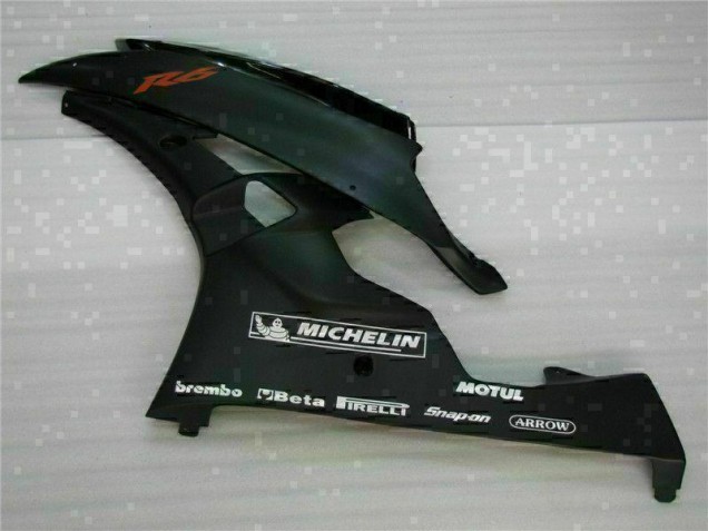 Black 2006-2007 YZF R6 Full Motorcycle Fairing Kits Black 2006-2007 YZF R6 Full Motorcycle Fairing Kits